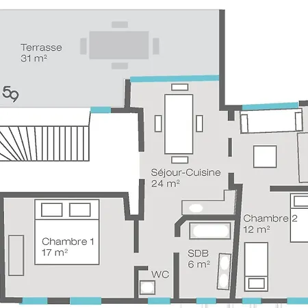 Appartamento La Terrasse 25km From Strasbourg - 2 Bedrooms - Piano - Sunny Terrace Wasselonne